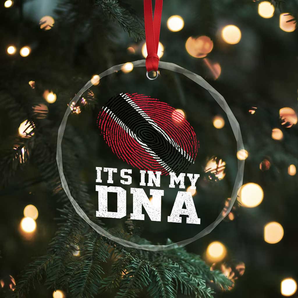 Trinidad and Tobago In My DNA Crystal Glass Ornament Trini Trinidadian Proud TS10