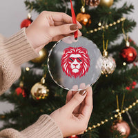 Trinidad and Tobago Lion Crystal Glass Ornament Vintage Caribbean Pride
