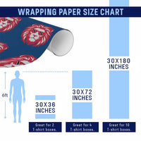 Trinidad and Tobago Lion Wrapping Paper Roll Vintage Caribbean Pride