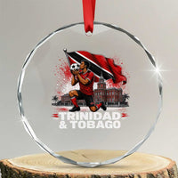Trinidad and Tobago Soccer Crystal Glass Ornament Patriotic Football Fan Caribbean Pride Gift
