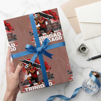 Trinidad and Tobago Soccer Wrapping Paper Roll Patriotic Football Fan Caribbean Pride Gift