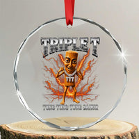 Triple T Tung Tung Tung Sahur Brainrot Meme Crystal Glass Ornament