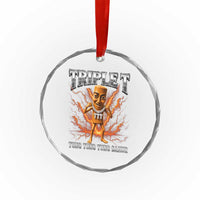 Triple T Tung Tung Tung Sahur Brainrot Meme Crystal Glass Ornament