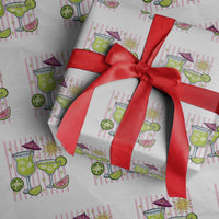 Tropical Margarita Summer Wrapping Paper Roll Beach Vacation Graphic