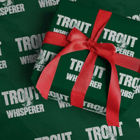 Trout Fishing Wrapping Paper Roll Funny Fishing Fisherman Trout Whisperer Gift - Wonder Print Shop