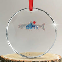 Trout Fly Fish Nature Montane Forest Fishing Camping Crystal Glass Ornament TS11