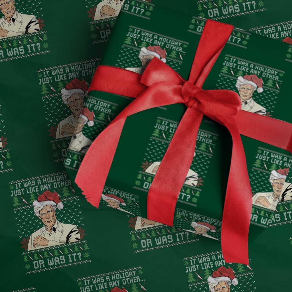True Crime Christmas Keith Wrapping Paper Roll Funny It Was A Holiday Just Like Any Other Or Was It - Wonder Print Shop