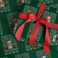 True Crime Ugly Christmas Wrapping Paper Roll Funny Jeffrey Dahmer Good Food Sick Humor - Wonder Print Shop