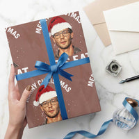 True Crime Ugly Christmas Wrapping Paper Roll Funny Jeffrey Dahmer Merry Xmas Lets Eat - Wonder Print Shop