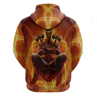 African Hoodie Orisha Shango God Zip Hoodie - Wonder Print Shop