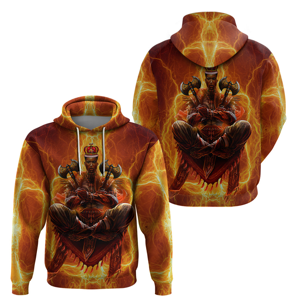 African Hoodie Orisha Shango God Zip Hoodie - Wonder Print Shop