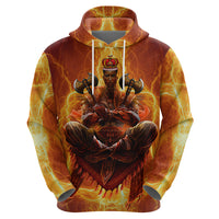 African Hoodie Orisha Shango God Zip Hoodie - Wonder Print Shop
