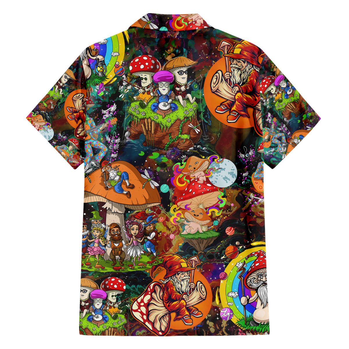 Hippie Mushroom Trippy Colorful Lover Hawaiian Shirt - Wonder Print Shop