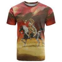 Native American Warrior Riding Horse All over T Shirt LT10