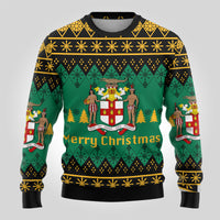 Jamaica Christmas Merry Christmas Ugly Pattern Sweatshirt - LT12 - Wonder Print Shop