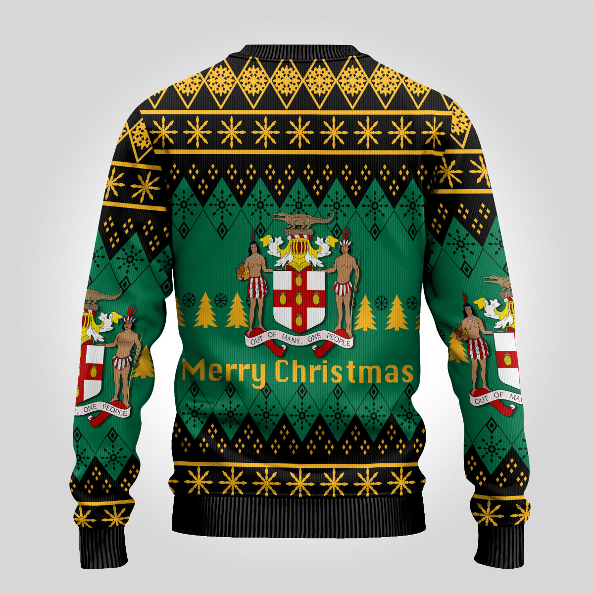 Jamaica Christmas Merry Christmas Ugly Pattern Sweatshirt - LT12 - Wonder Print Shop