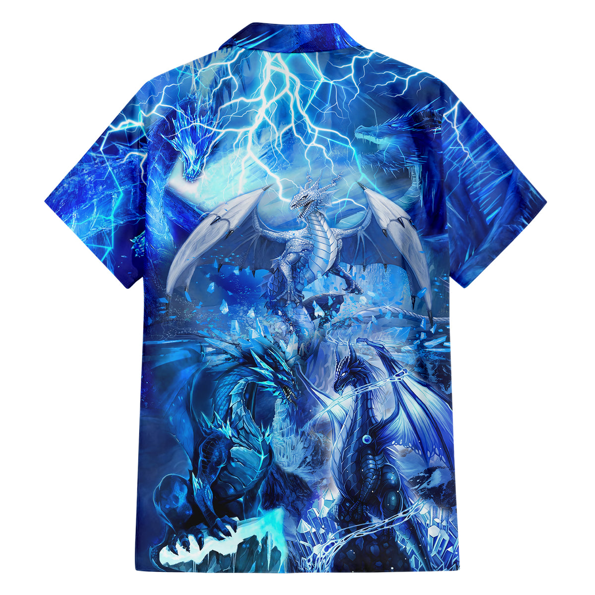 Ice Dragons Hawaiian Shirt - Wonder Print Shop