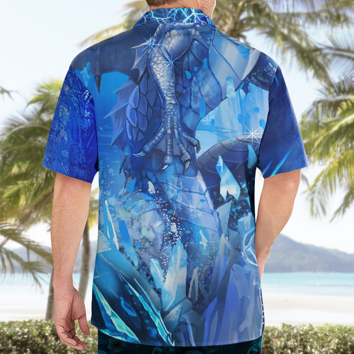 Ice Dragons Hawaiian Shirt - Wonder Print Shop