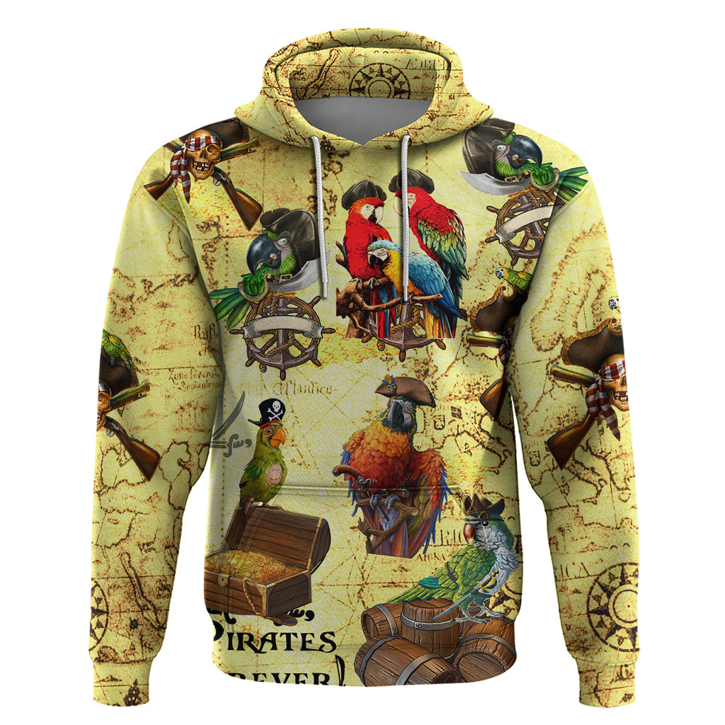 Parrot Amazing Pirate Parrots Hoodie - Wonder Print Shop