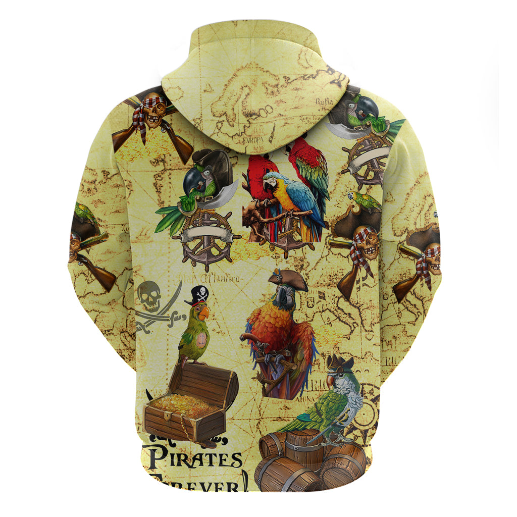 Parrot Amazing Pirate Parrots Hoodie - Wonder Print Shop