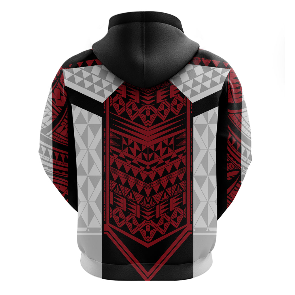 Tonga Polynesian Zip Hoodie - Tongan Pattern - Wonder Print Shop