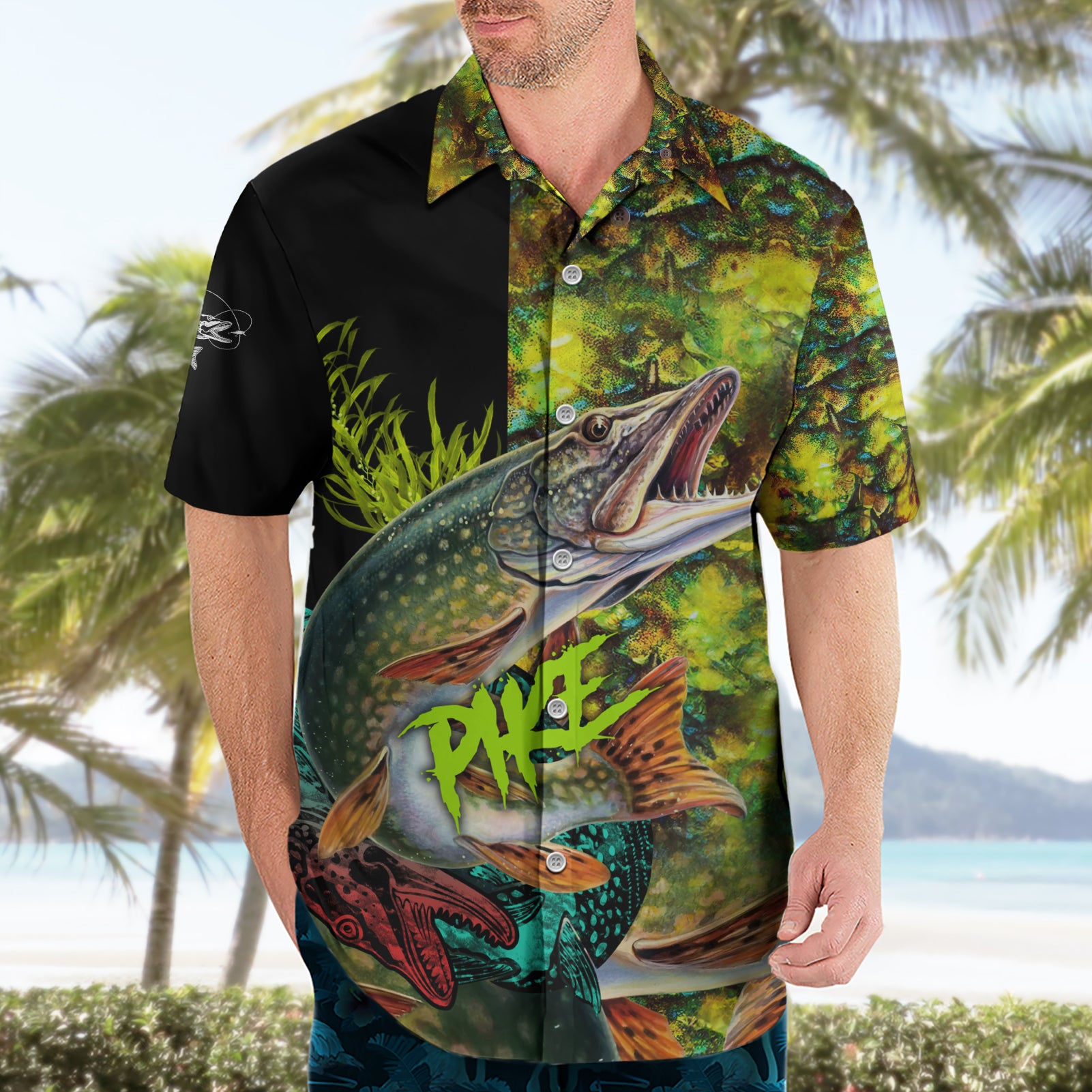 Northern Pike Fishing Hawaiian Shirt