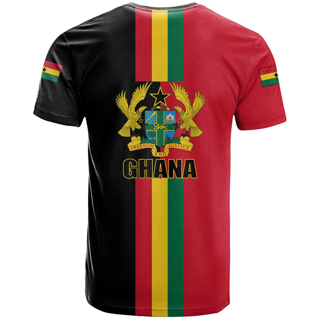 Ghana Flag T Shirt ver1 Black LT20