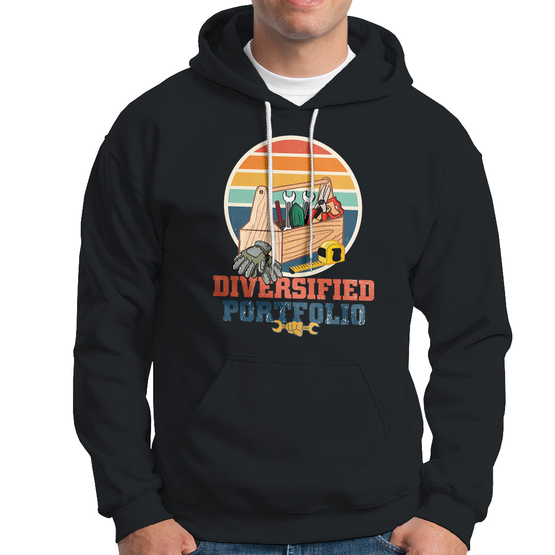 Funny Tools Diversified Portfolio Apparatus Handyman Hoodie - Wonder Print Shop