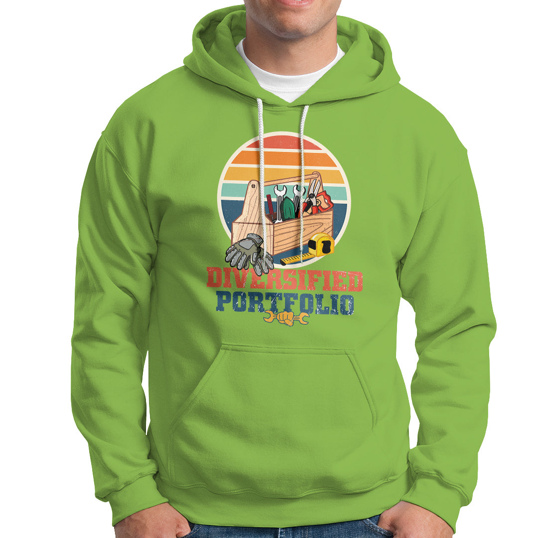 Funny Tools Diversified Portfolio Apparatus Handyman Hoodie - Wonder Print Shop
