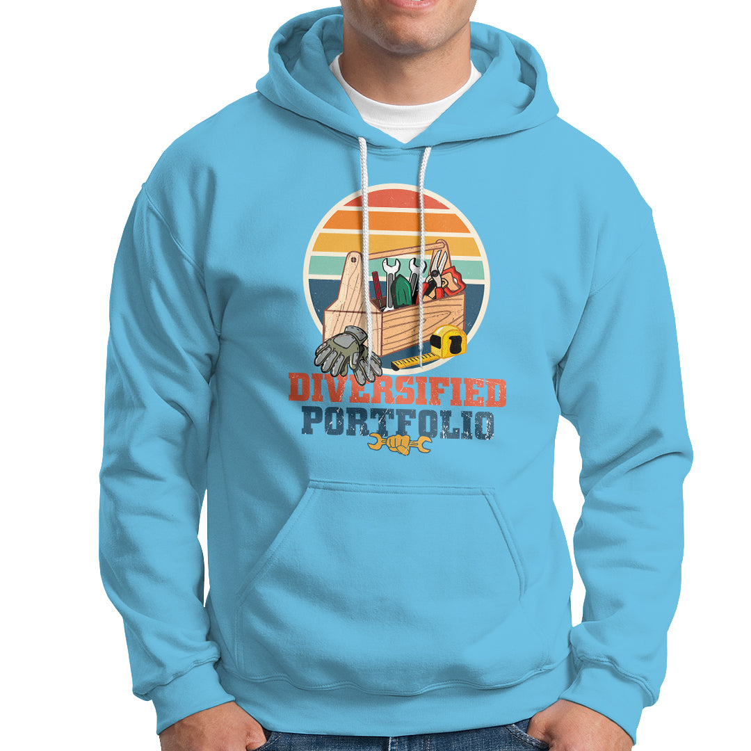 Funny Tools Diversified Portfolio Apparatus Handyman Hoodie - Wonder Print Shop