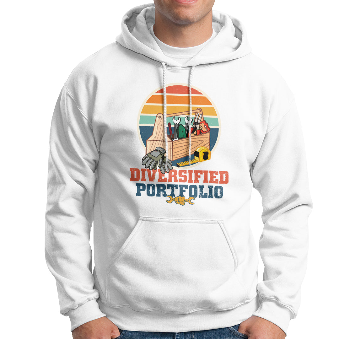 Funny Tools Diversified Portfolio Apparatus Handyman Hoodie - Wonder Print Shop