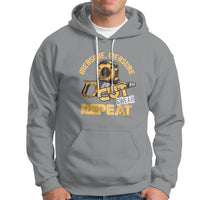 Woodworker Hoodie Measure Cut Swear Repeat Handyman - Wonder Print Shop