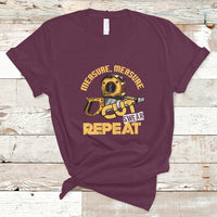 Woodworker T Shirt Measure Cut Swear Repeat Handyman - Wonder Print Shop