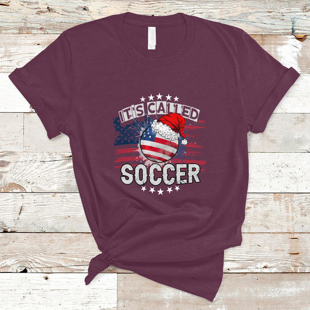 Christmas Soccer T Shirt It's Called Soccer - Wonder Print Shop