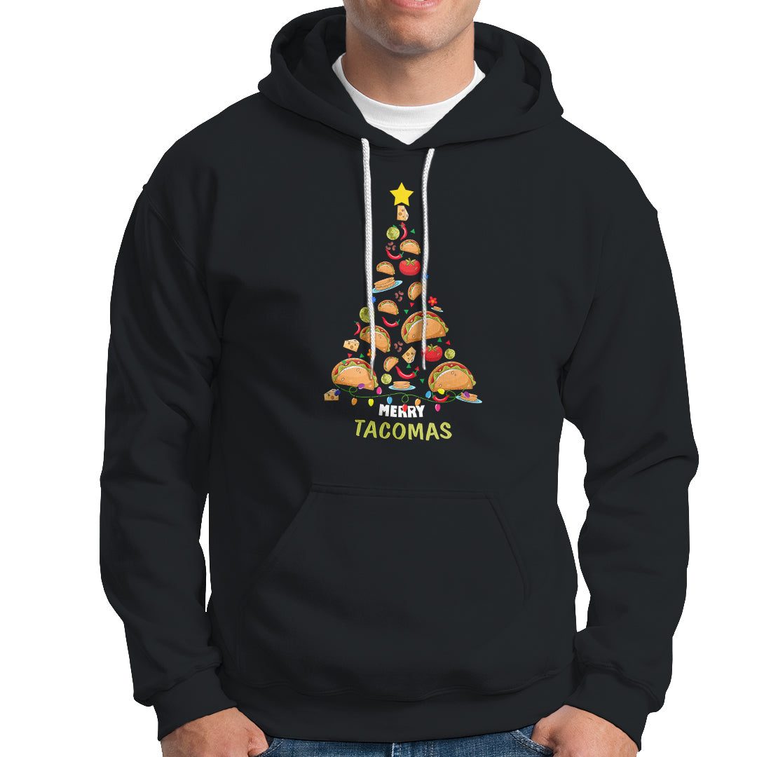 Taco Christmas Tree Shirt Hoodie Funny Merry Tacomas - Wonder Print Shop