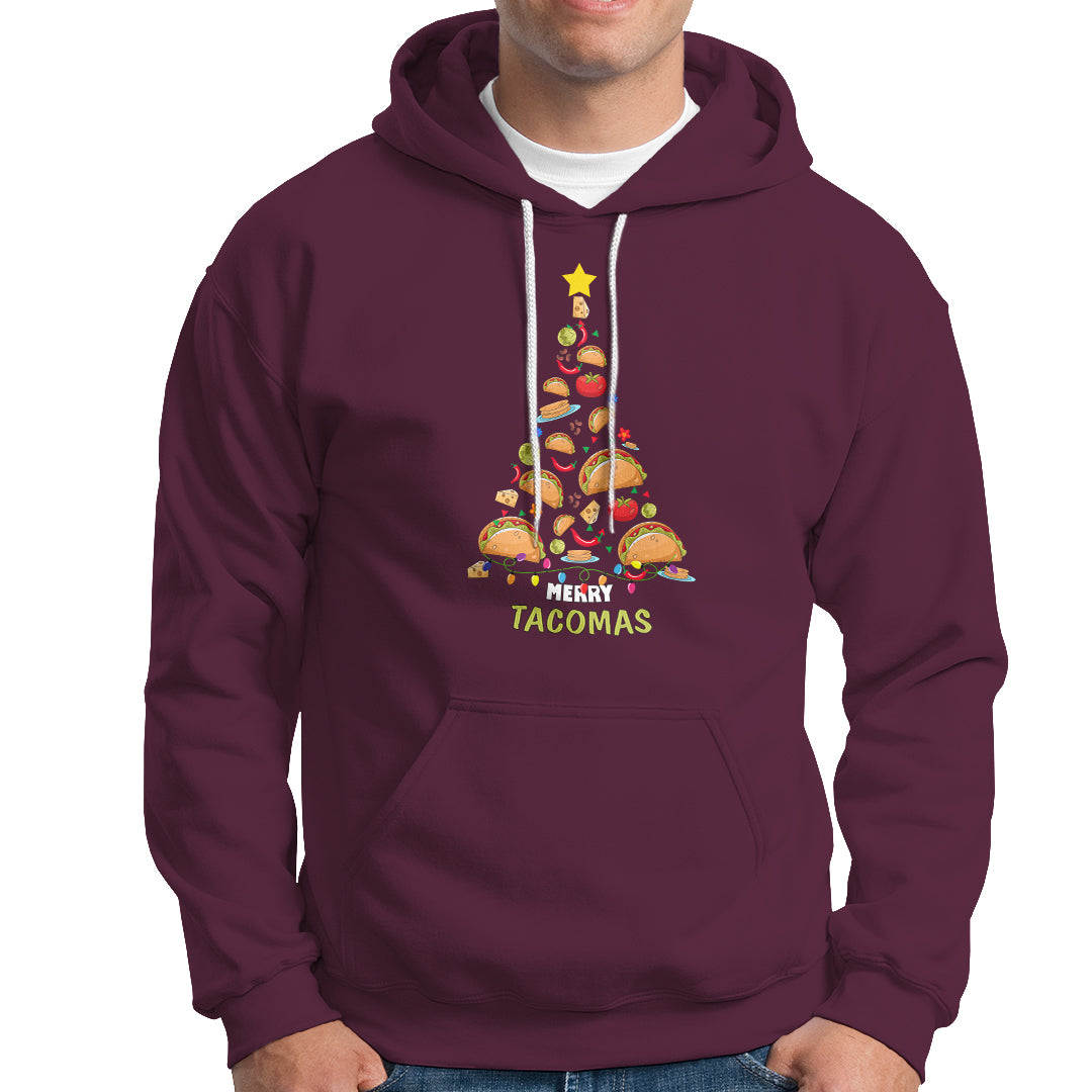Taco Christmas Tree Shirt Hoodie Funny Merry Tacomas - Wonder Print Shop
