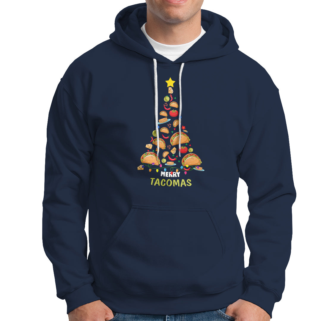 Taco Christmas Tree Shirt Hoodie Funny Merry Tacomas - Wonder Print Shop