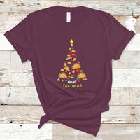 Taco Christmas Tree Shirt T Shirt Funny Merry Tacomas - Wonder Print Shop