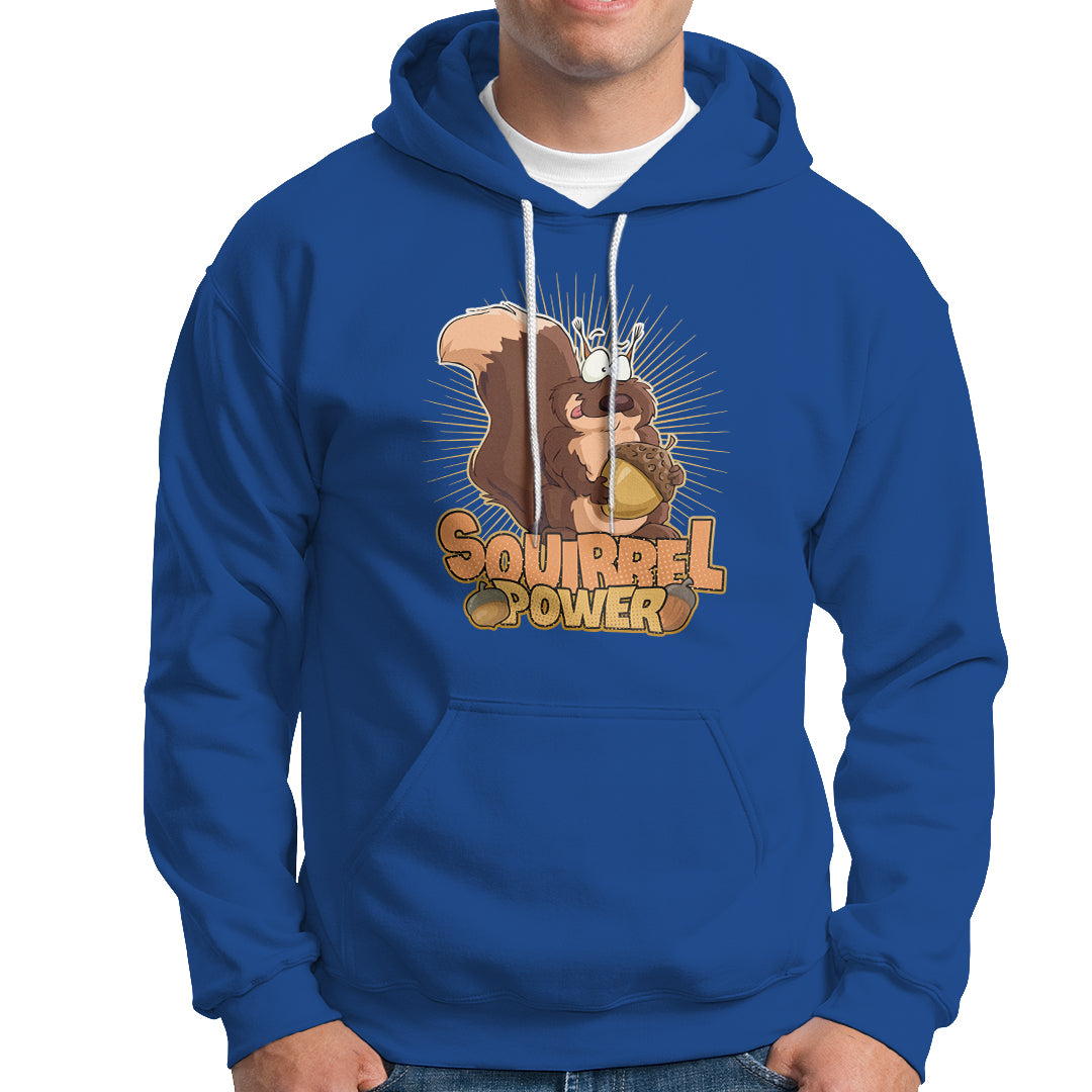 Cute Squirrel Power Hoodie - Wonder Print Shop