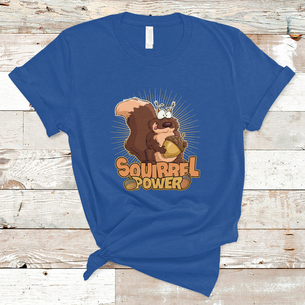 Cute Squirrel Power T Shirt - Wonder Print Shop