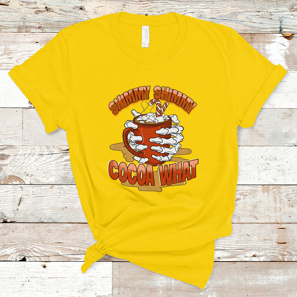 Funny Christmas T Shirt Shimmy Shimmy Cocoa What - Wonder Print Shop