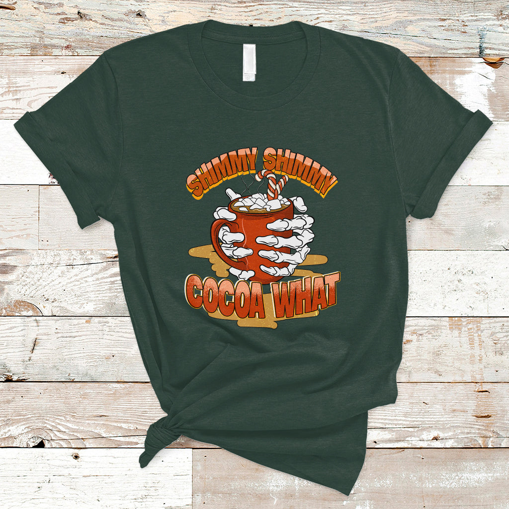 Funny Christmas T Shirt Shimmy Shimmy Cocoa What - Wonder Print Shop