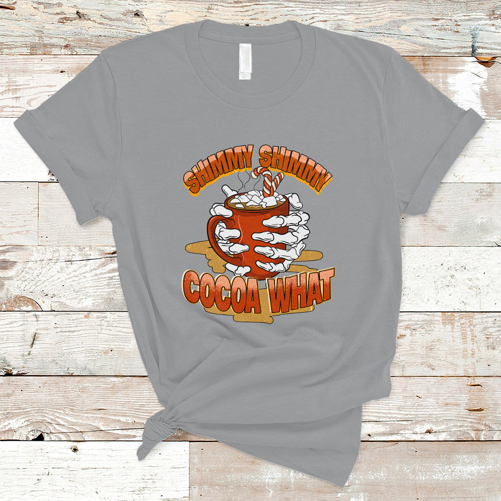 Funny Christmas T Shirt Shimmy Shimmy Cocoa What - Wonder Print Shop