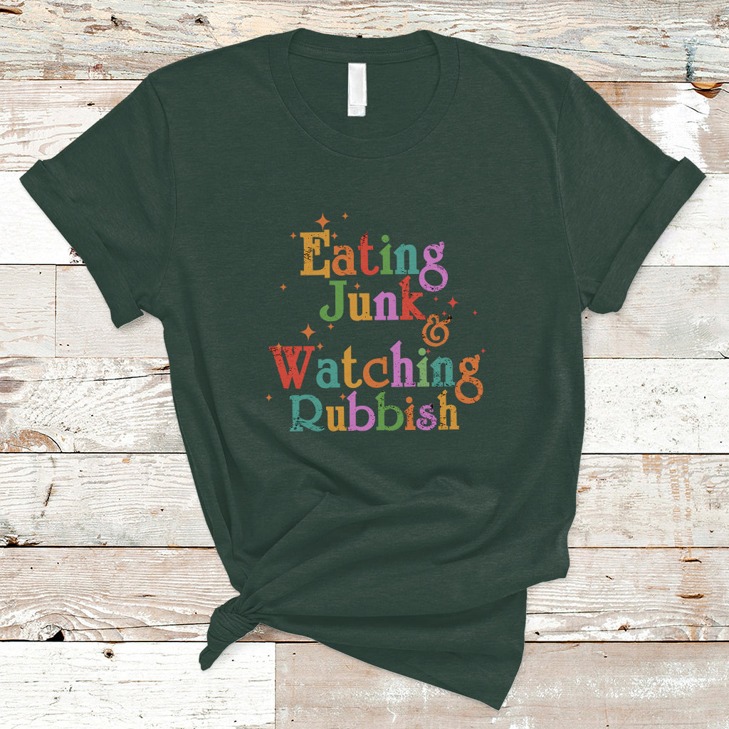 I'm Eating Junk Food And Watching Rubbish Christmas Movie T Shirt - Wonder Print Shop