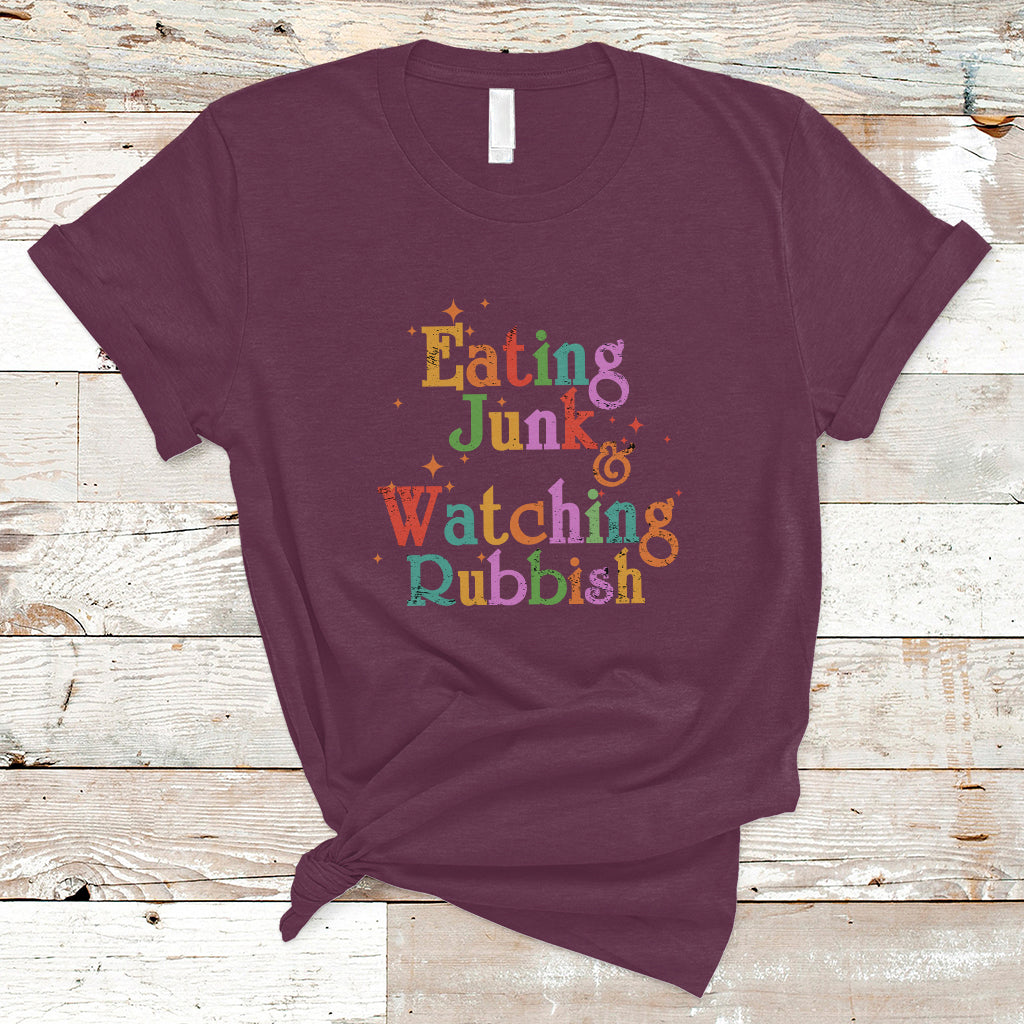 I'm Eating Junk Food And Watching Rubbish Christmas Movie T Shirt - Wonder Print Shop