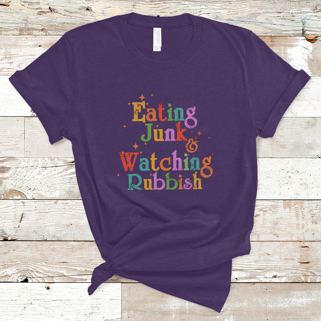 I'm Eating Junk Food And Watching Rubbish Christmas Movie T Shirt - Wonder Print Shop