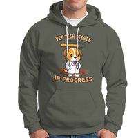 Vet Tech Degree in Progress Funny Veterinary Student Hoodie - Wonder Print Shop