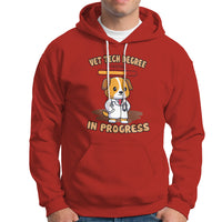 Vet Tech Degree in Progress Funny Veterinary Student Hoodie - Wonder Print Shop