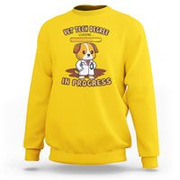 Vet Tech Degree in Progress Funny Veterinary Student Sweatshirt - Wonder Print Shop