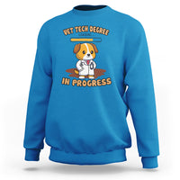 Vet Tech Degree in Progress Funny Veterinary Student Sweatshirt - Wonder Print Shop